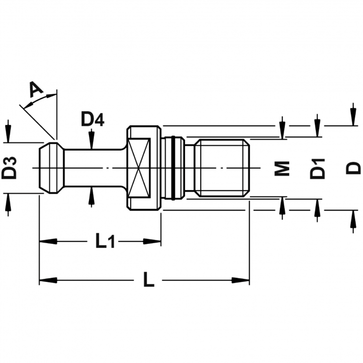 TIRANTE MAS 407 BT NãO PERFURADO COM O-RING C4440