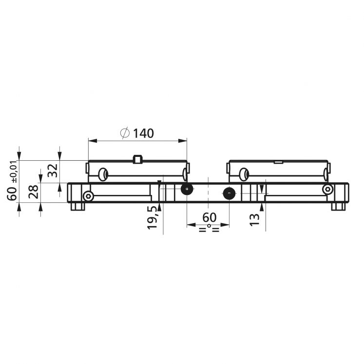 PRATOS DE 2 MóDULOS APS-140 E OML C8040