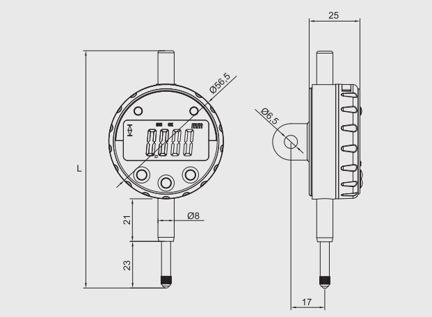 Alpa - Comparador Digital 5 Funções Resolução 0,001mm