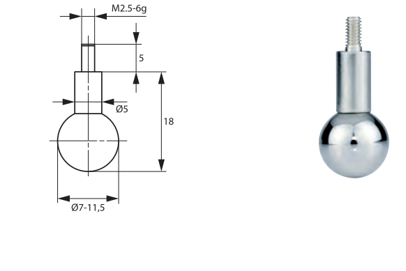 Alpa - Ponteira de Esfera Substituível
