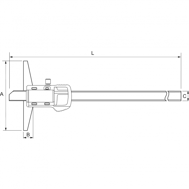 ALPA AA101 Paquímetro Digital de Profundidade IP54 D0021
