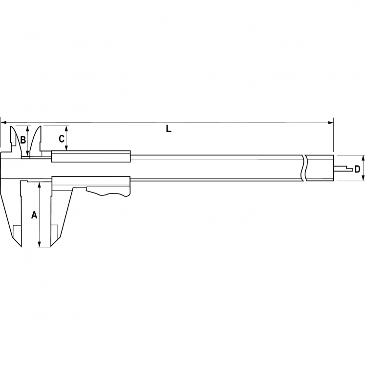 ALPA AB025 PAQUIMETRO VERNIER ANALGICO D0225