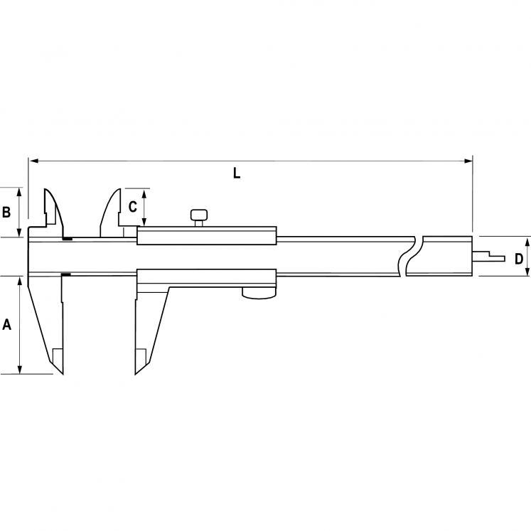 ALPA AB017 PAQUIMETRO DE VERNIER ANALOGICO D0235