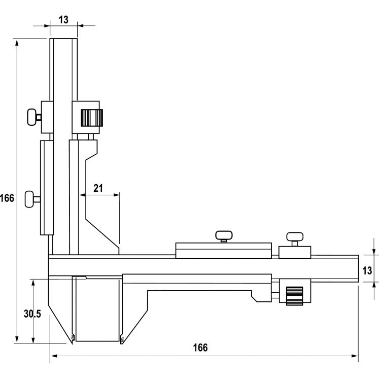ALPA BA140 PAQUIMETRO VERNIER PARA ENGRENAGENS D0330