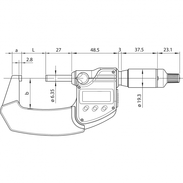 MITUTOYO SERIE 293-QUANTUMIKE MICROMETRO DIGITAL IP65 D1107