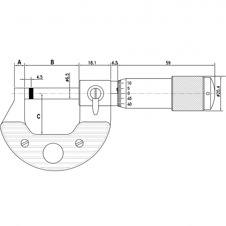 ALPA MICRóMETRO EXTERNO