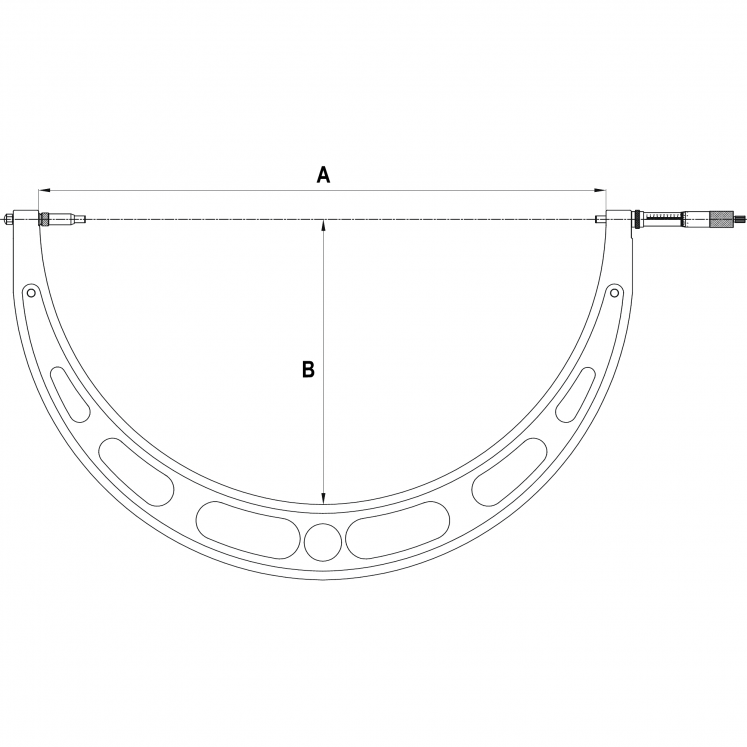ALPA BB008 MICROMETRO ANALOGICO PARA HASTE  D1124