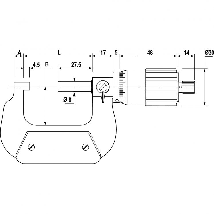 ALPA BB030 MICROMETRO EXTERNO D1140