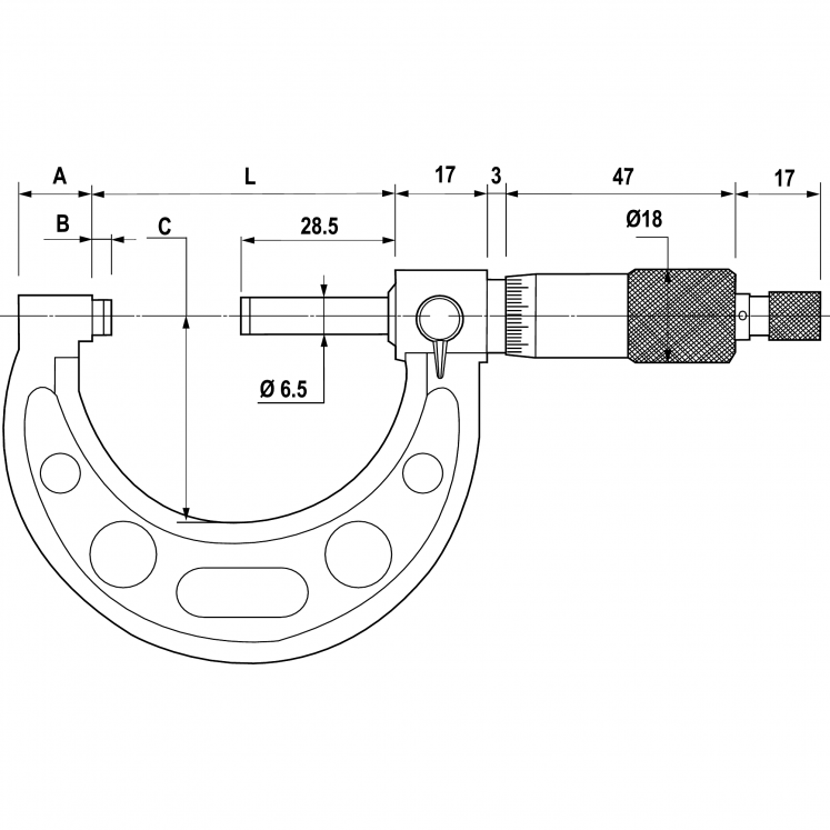 ALPA BB015 MICROMETRO ANALOGICO EXTERNO D1160