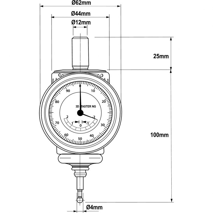 HAIMER 3D NOVA GERAÇÃO D3016  SONDA ANALóGICA