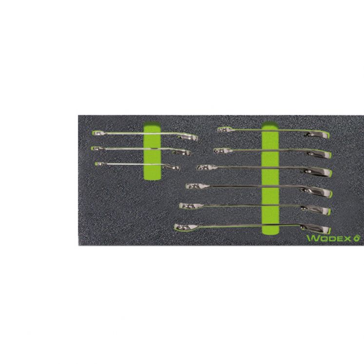 WODEX KIT DE CHAVES BOCA ANEL COM ROQUETE REVERSIVEL, EM CAIXA