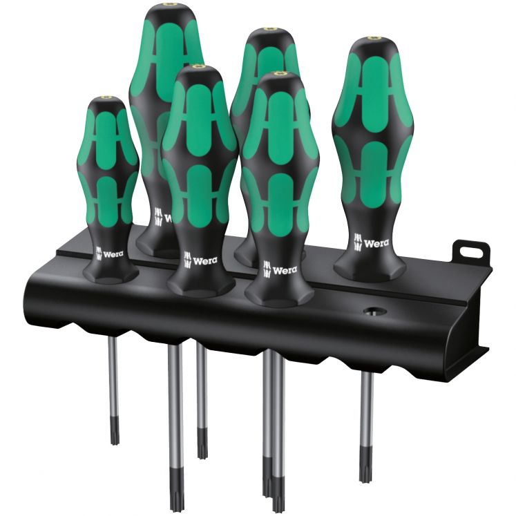 WERA KIT DE CHAVES DE FENDAS KRAFTFORM PLUS 367/6 TORX HF