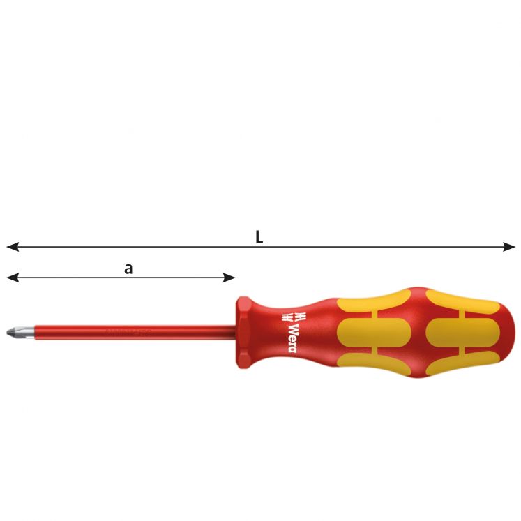 WERA CHAVE DE FENDAS ISOLADA VDE PARA PARAFUSOS PHILLIPS E5820