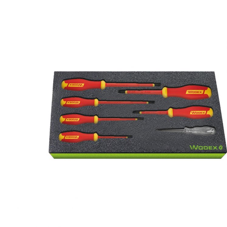 WODEX KIT DE CHAVES DE FENDAS ISOLADAS PARA PARAFUSOS POZIDRIV E6170