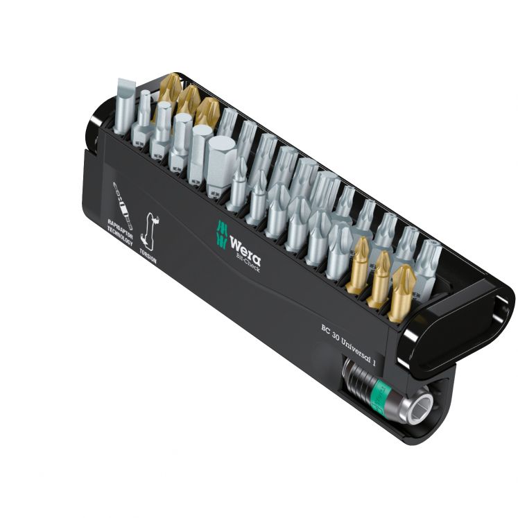 WERA KIT DE BITS DE TORÇÃO E SUPORTE DE ENCAIXE RAPIDO E7570