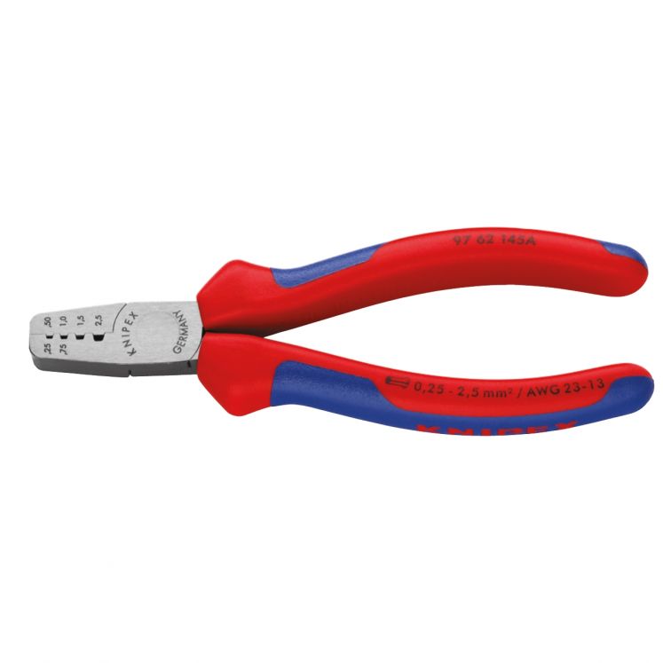 ALICATE DE APERTO PARA TERMINAIS DE BUCHAS (PONTEIRAS) KNIPEX 97 62 145 A