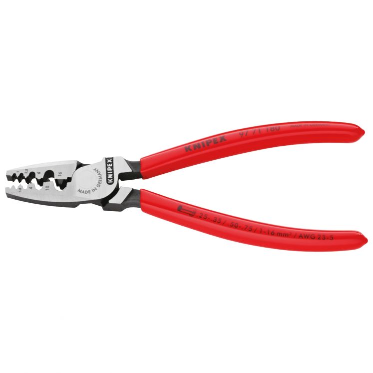 ALICATE DE APERTO PARA TERMINAIS DE BUCHAS (PONTEIRAS) KNIPEX 9771180