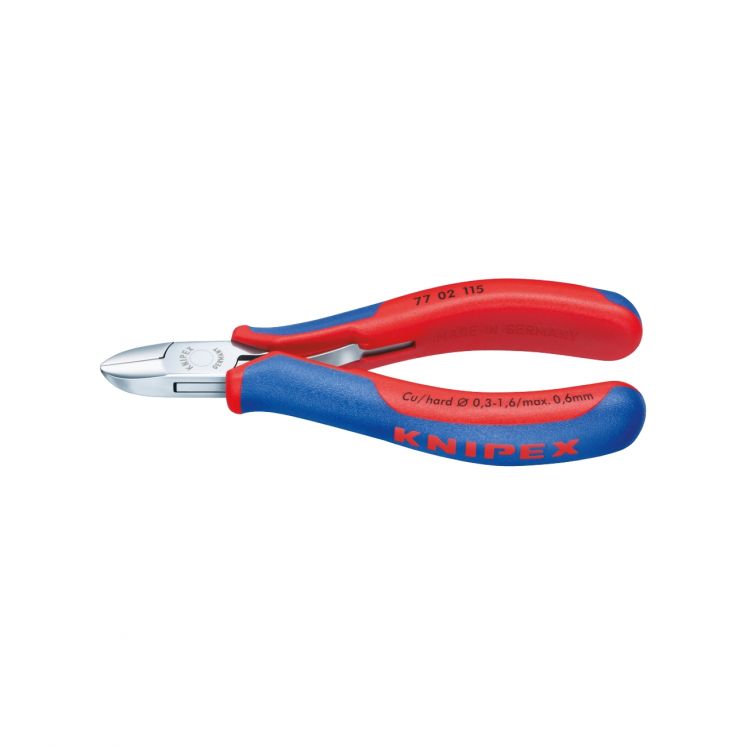 ALICATE DE CORTE PARA ELECTRóNICA E MECâNICA FINA DIN ISO 9654 KNIPEX 77 02 115