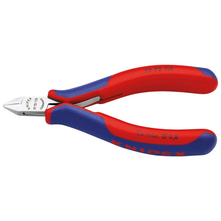 ALICATE DE CORTE PARA ELECTRóNICA E MECâNICA FINA DIN ISO 9654 KNIPEX 77 72 115