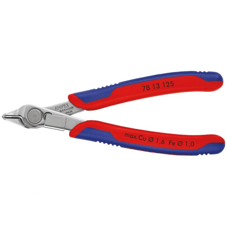 ALICATE DE CORTE PARA ELECTRóNICA SUPER KNIPS DIN ISO 9654 KNIPEX 78 13 125