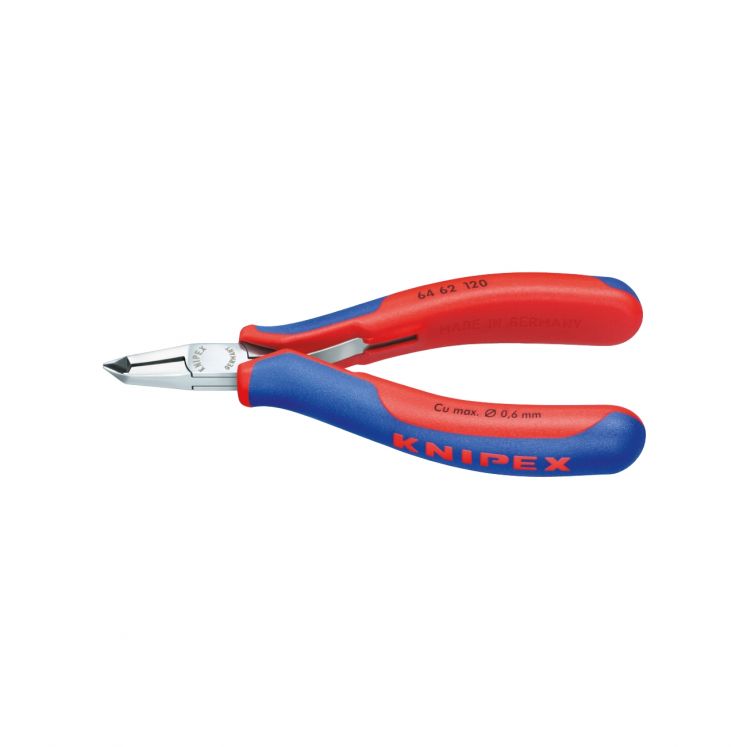 ALICATE DE CORTE 65° FRONTAL PARA ELECTRóNICA E MECâNICA FINA DIN ISO 9654 KNIPEX 64 62 120