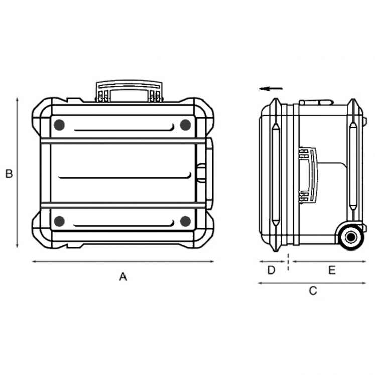WODEX F7100 TROLLEY FERRAMENTAS VAZIO TSA