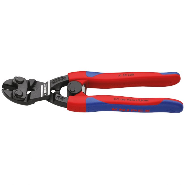 ALICATE DE CORTE DE DUPLA ALAVANCA COM CABEçA CURVADA KNIPEX COBOLT 71 22 200