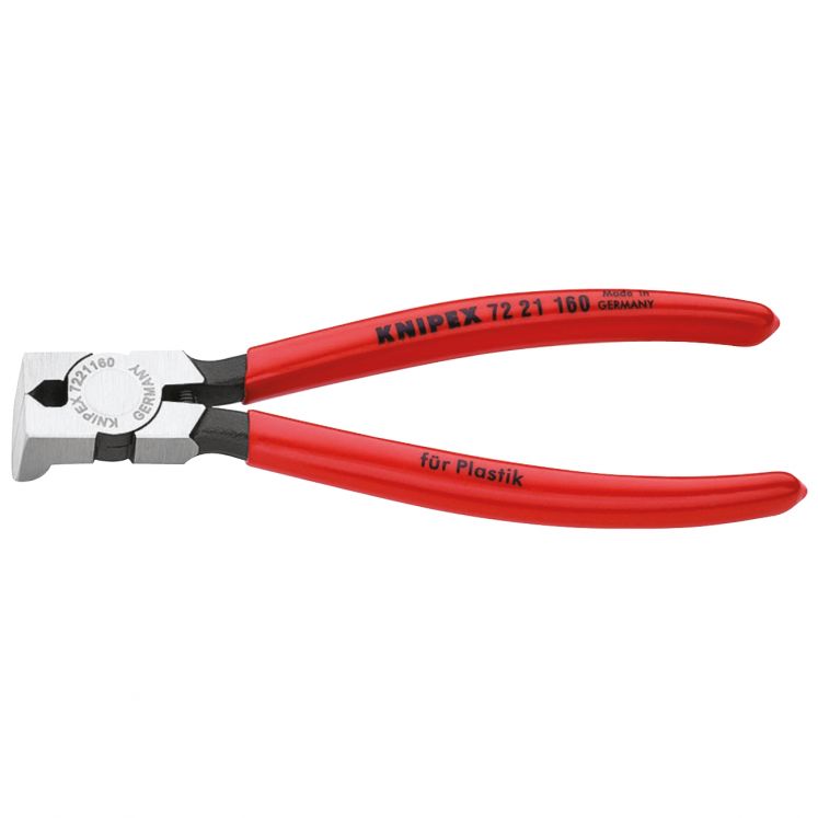 ALICATE DE CORTE DIAGONAL INCLINADO 85° PARA MATERIAIS PLáSTICOS KNIPEX 72 21 160