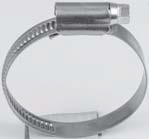 BRAçADEIRA PARA MANGUEIRA EM AçO INOX W2B AISI 430 DIN 3017 NORMA F8812