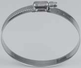 BRAçADEIRA PARA MANGUEIRA EM AçO INOX W4 AISI 304 DIN 3017 NORMA F8828