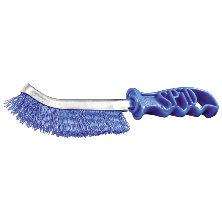 ESCOVA MANUAL DE ARAME EM NYLON PUNHO AZUL F9503