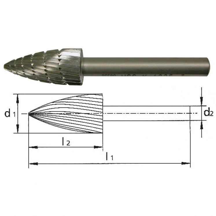 PFERD FRESA ROTATIVA HSS TIPO K G6360