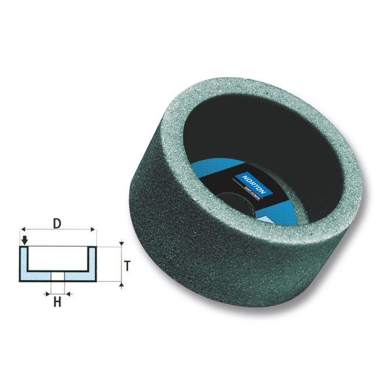 NORTON DISCOS ABRASIVOS EM CARBONETO DE SILICONE G7315