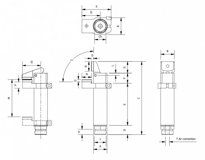 Garra de Dedo Tipo GFR