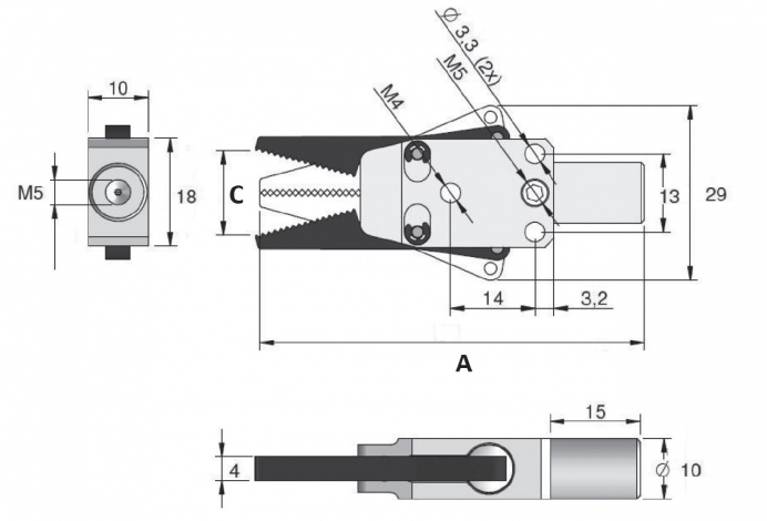 Garras de Jito GZ12-10-8 Curta