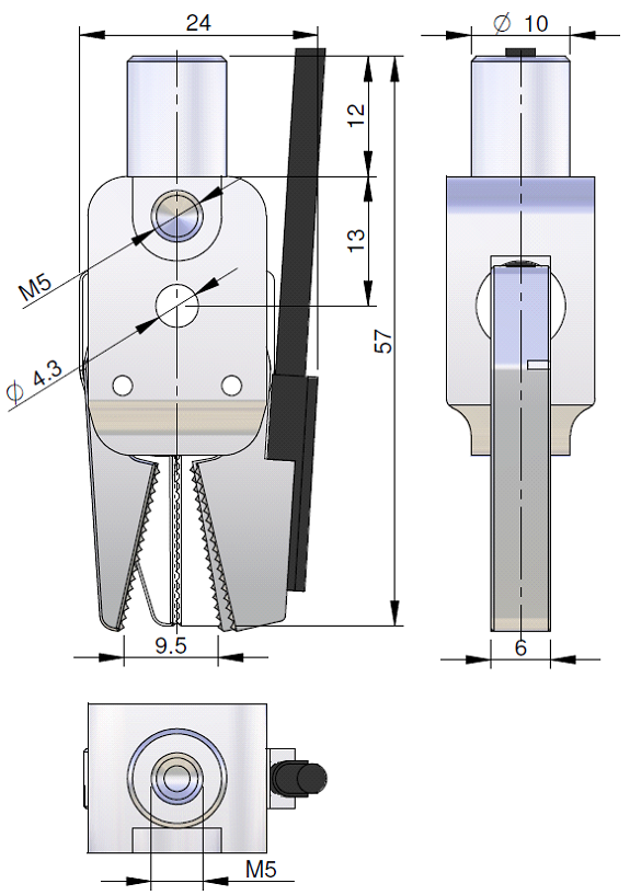 Garras de Jito GZ12-10-8 Curta