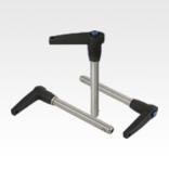 BALL LOCK PIN L-GRIP ALUMINIUM, SELF-LOCKING