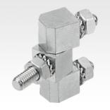SQUARE HINGE WITH FASTENING NUT