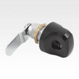 QUARTER-TURN LOCK WITH FREEWHEEL, BLACK GRIP