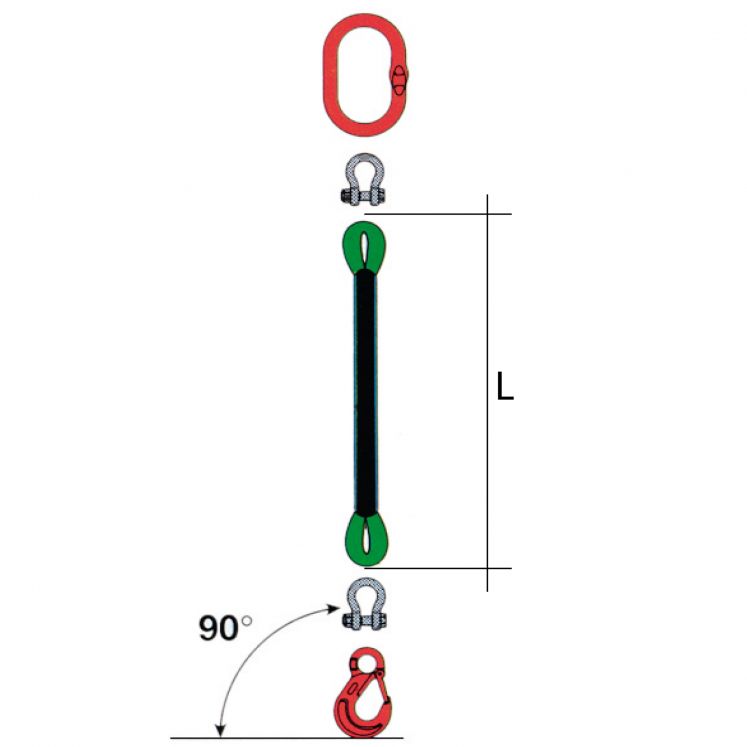 B-HANDLING M7410 CINTA DE ELEVAÇÃO EM FIBRA