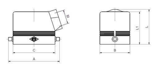 CAPOT TAMPA CABO RADIAL FIXAÇÃO 1 GRAMPO