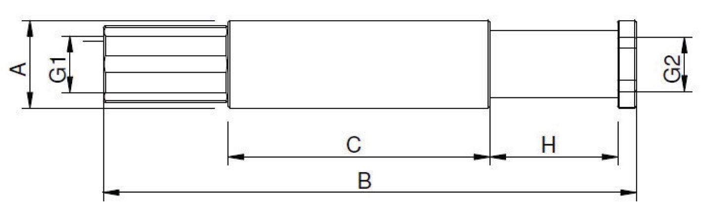 Suspensão Telescópica Rotativo Corpo Liso