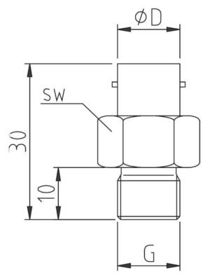 Adaptador Termopar Curto