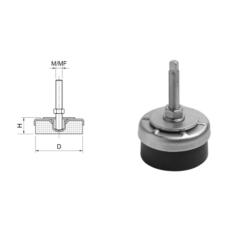 BASE ANTI-VIBRATÓRIA N1315