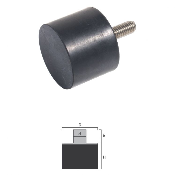 MONTAGEM ANTI-VIBRAÇÃO EM BORRACHA P/M