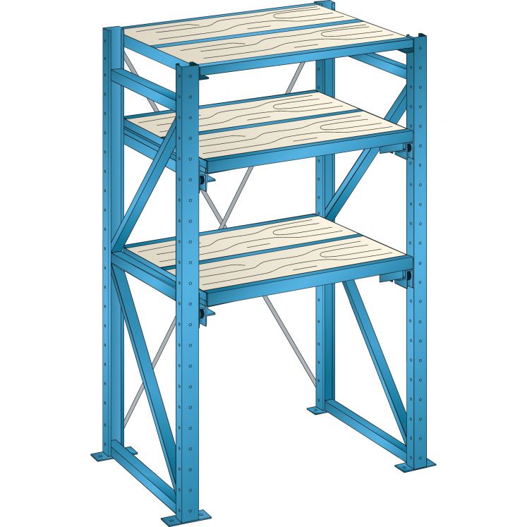 ESTANTE COM PRATELEIRAS REMOVIVEIS PARA MATERIAL PESADO LISTA 71.530