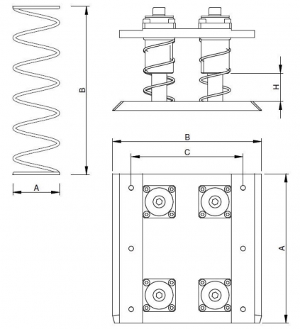 Placa de Base com Mola