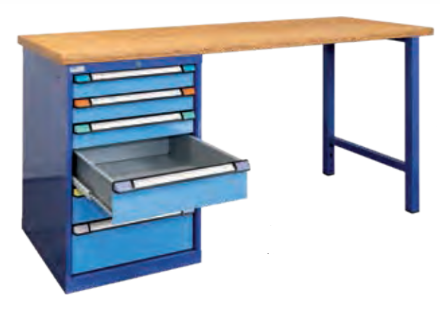 THURMETALL BANCADA DE TRABALHO 1 ARMÁRIO, 6 GAVETAS