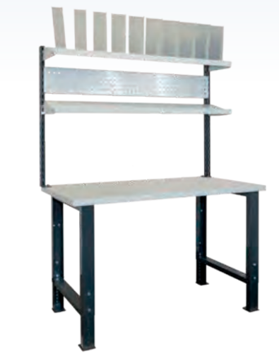 THURMETALL MESA DE EMBALAGEM 2 COLUNAS DE SUPORTE, 2 PRATELEIRAS