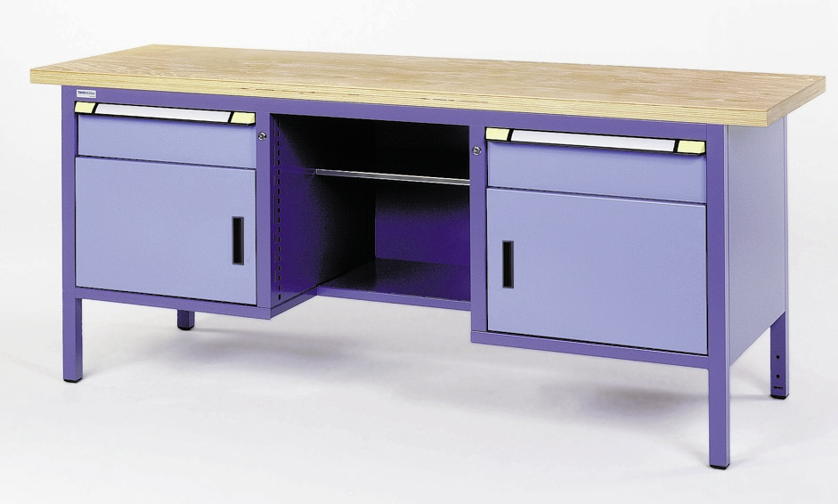 THURMETALL BANCADA DE TRABALHO 2 GAVETAS, 1 PRATELEIRA, 2 PORTAS